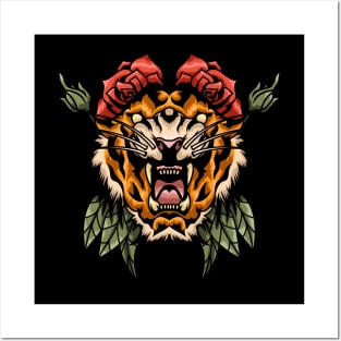 Angry Tiger Head Posters and Art